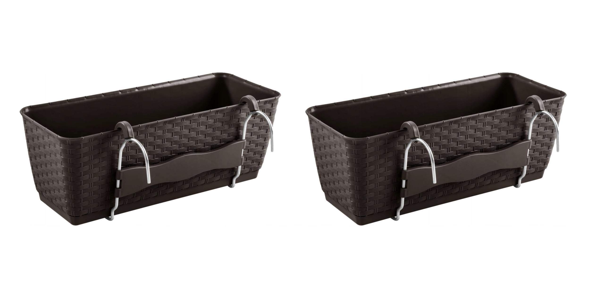 Prosperplast kvetináč 38,5 cm x 15,5 x 14,5 cm plastové odtiene hnedej a béžovej